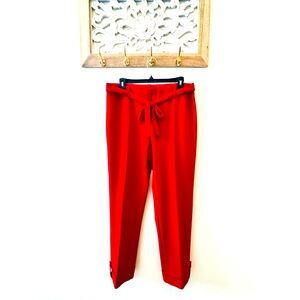 Elegant Red Women's Pants